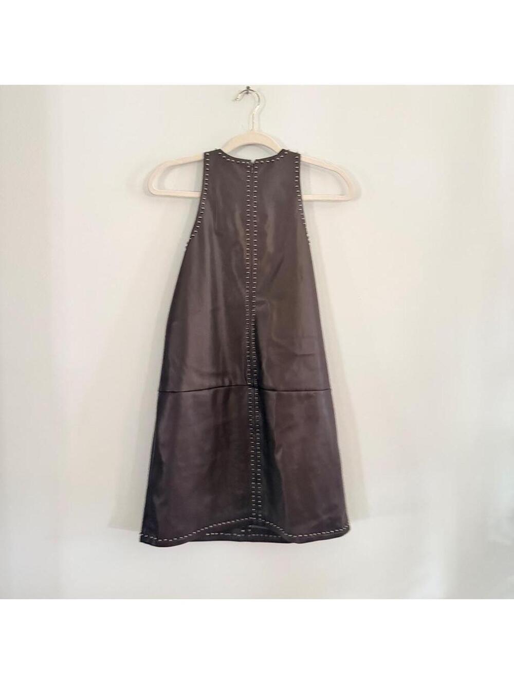 Saylor Damian Vegan-Leather Mini Dress - Picture 8 of 9